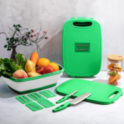 9-in-1 Collapsible Multifunctional Chopping Board with Colander $14.98...