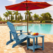 Relax And Enjoy Your Leisure Time With This Adirondack Chair with Cup Holder...