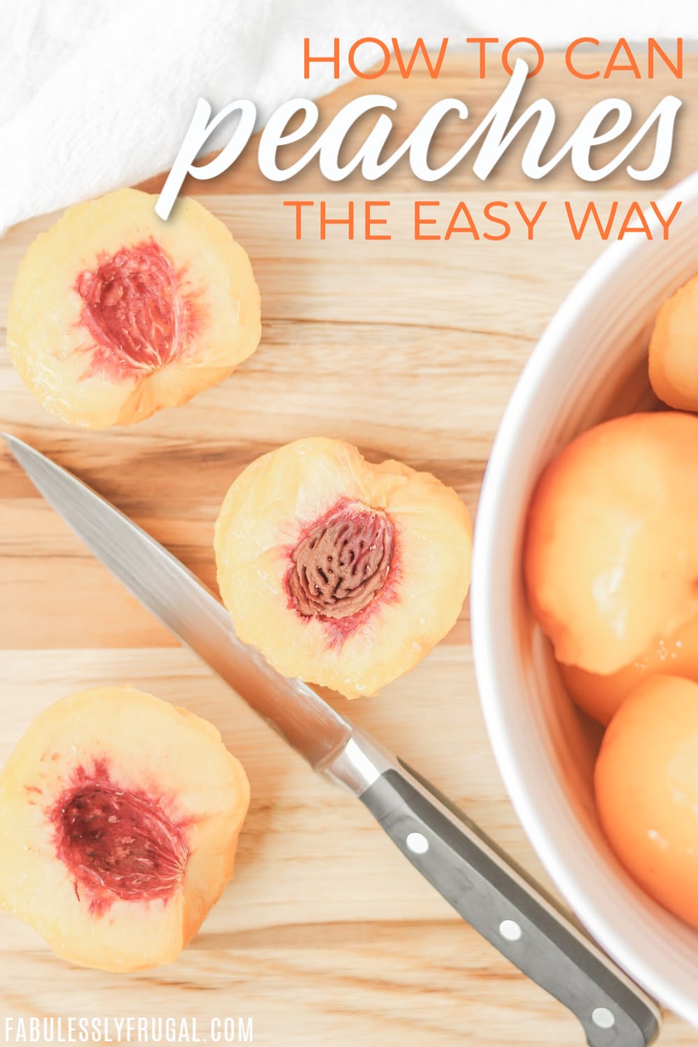 Canning peaches recipe