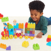 40-Piece CoComelon Stacking Train Building Kit $20.11 (Reg. $27) - FAB...