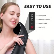 Electric Heated Shiatsu Back and Neck Massager $34.99 After Coupon (Reg....