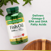 FOUR 200-Count Nature's Bounty Fish Oil Softgels for Heart Health as low...