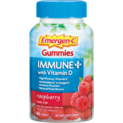 FOUR 45-Count Emergen-C Raspberry Immune Gummies with Vitamin D as low...