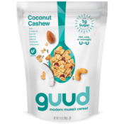 FOUR GUUD Coconut Cashew Muesli Cereal, 12 Oz as low as $5.59 EACH Bag...