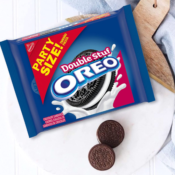 FOUR Party Size OREO Double Stuf Chocolate Sandwich Cookies, 10.7 Oz as...