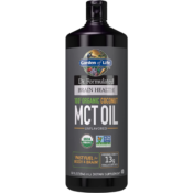 Garden of Life Unflavored Organic Coconut MCT Oil for Brain Health, 32...