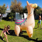 Giant Llama 6-ft Tall Inflatable Yard Sprinkler $9.91 (Reg. $35) + Free...