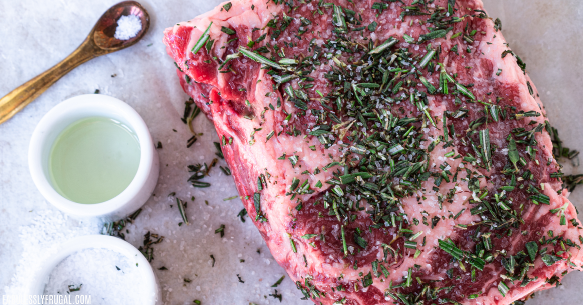 Choose your favorite spices to make flavorful roast beef in the air fryer