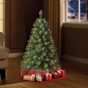 Prelit 3-Foot Pine Artificial Christmas Tree $7.98 (Reg. $9.98) - Comes...
