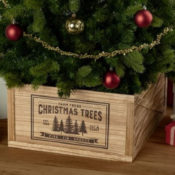 Holiday Time Christmas Tree Collar $2 (Reg. $4) | Cute Tree Skirt Alternative!