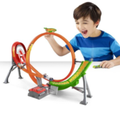 Hot Wheels Action Power Shift Motorized Raceway Track Set with 5 Cars $24.88...