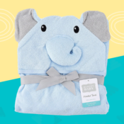 Hudson Baby Animal Face Hooded Towel, Blue Elephant $6.63 (Reg. $14.99)...
