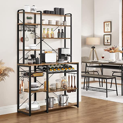 Get Excellent Storage Option for Your Home Clutters with Yaheetech Kitchen Storage Baker\'s Rack $159.99 After Coupon (Reg. $189.99) + Free Shipping