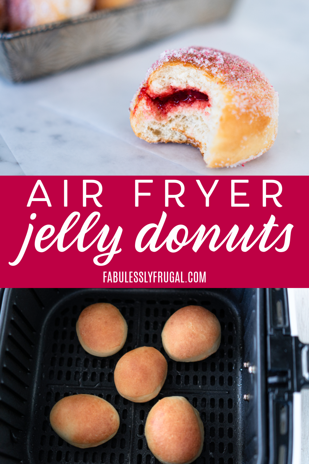 Creamy, tasty, and simple cream filled air fryer donuts are the best air fryer dessert!