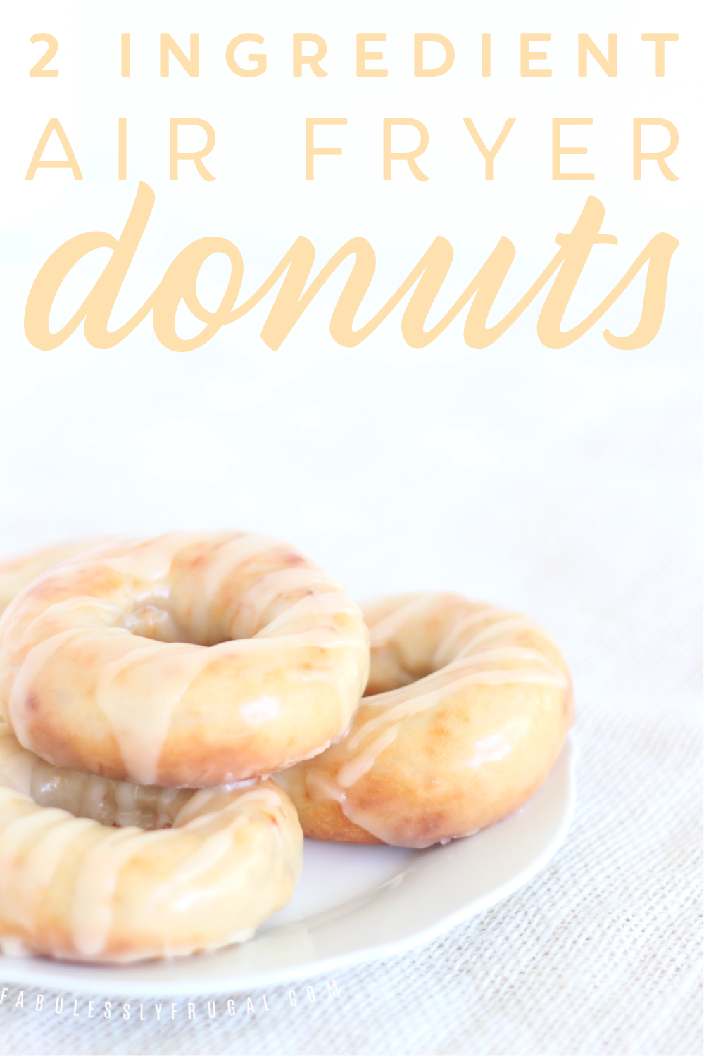 how to make 2 ingredient donuts in the air fryer
