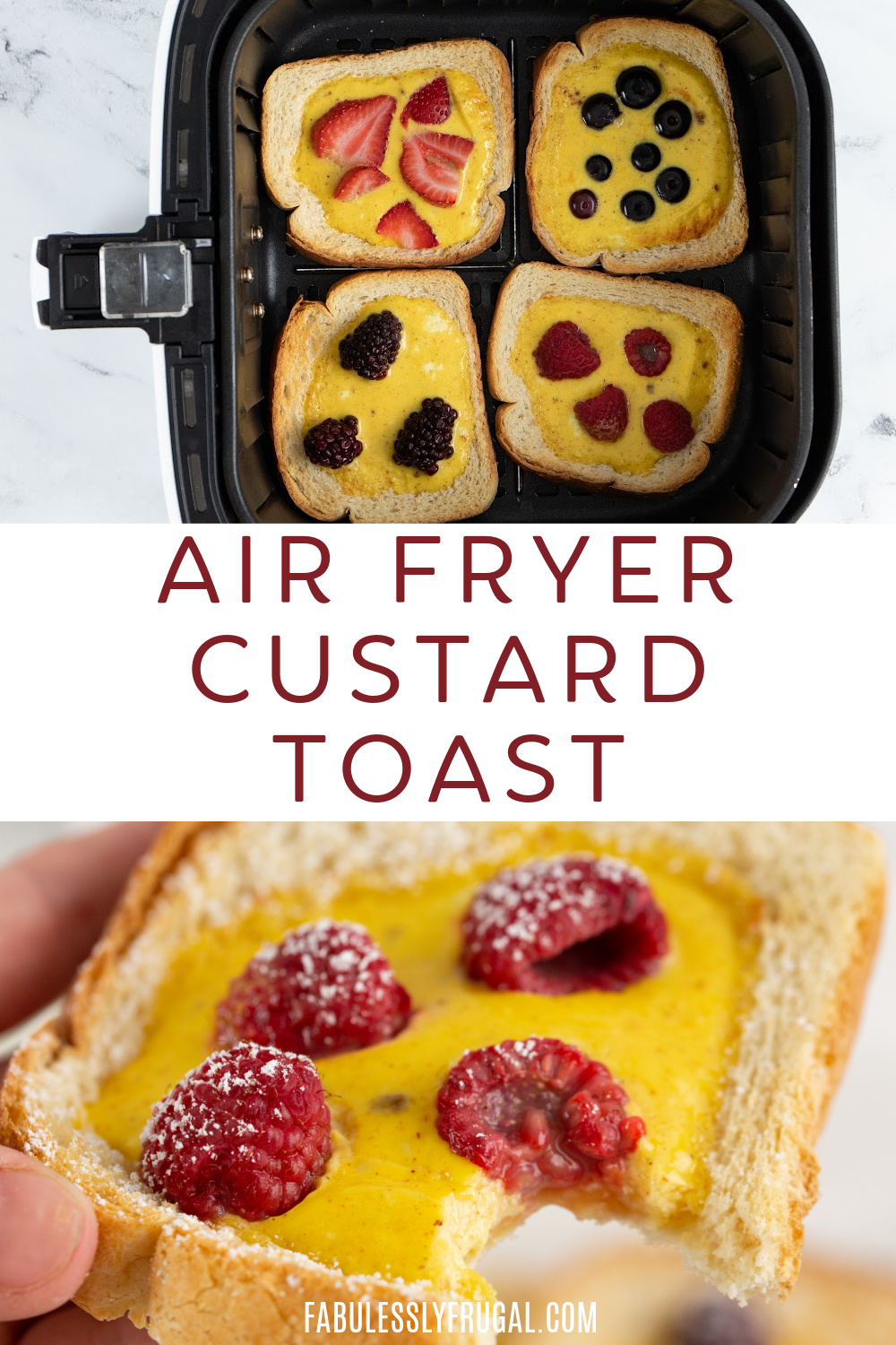 Air Fried Custard Toast Recipe Fabulessly Frugal