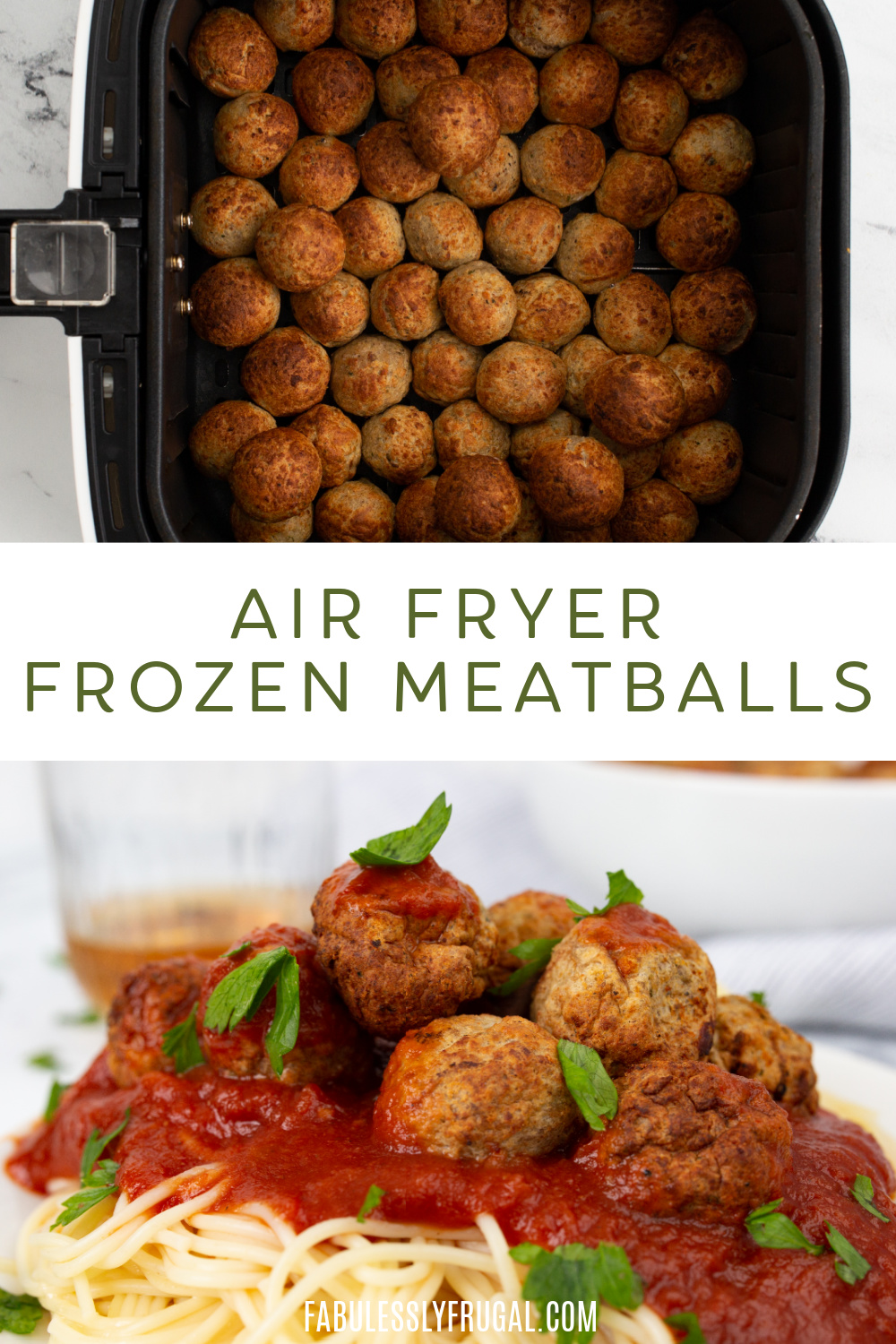 Air Fried Frozen Meatballs Recipe Fabulessly Frugal