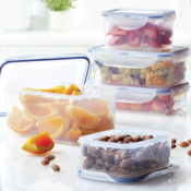 10-Piece Lock & Lock Easy Essentials Rectangular Food Storage Set $11.99...