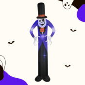 12-Feet Halloween Inflatables Tall Skeleton Creature with Hat $39.50 Shipped...
