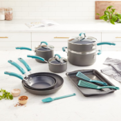 15-Piece Rachael Ray Nonstick Cookware Pots and Pans Set $86.39 Shipped...