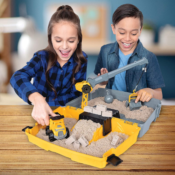 2-lbs Kinetic Sand Construction Site Folding Sandbox with Toy Truck $16.19...