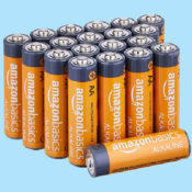 20-Count Amazon Basics AA Performance Alkaline Batteries as low as $5.75...