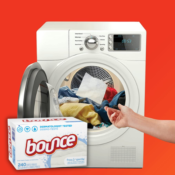240-Count Bounce Fabric Softener Free & Gentle Laundry Dryer Sheets...