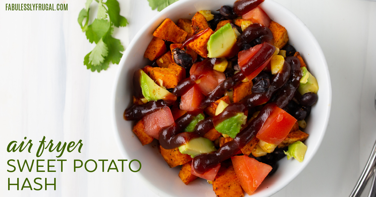 sweet potato bowl in the air fryer