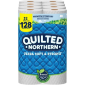 Amazon Prime Day: 32 Mega Rolls Quilted Northern Ultra Soft & Strong Toilet...