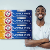 4-Pack Arm & Hammer Advance White Toothpaste, Clean Mint Flavor as...