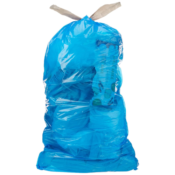45-Count AmazonCommercial 13-Gallon Recycling Bags with Drawstrings as...