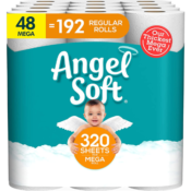 48 Mega Rolls Angel Soft Toilet Paper as low as $28.35 After Coupon (Reg....