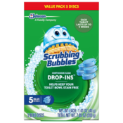 FOUR 5-Count Scrubbing Bubbles Toilet Cleaner Drop Ins, 7.05 oz Box as...