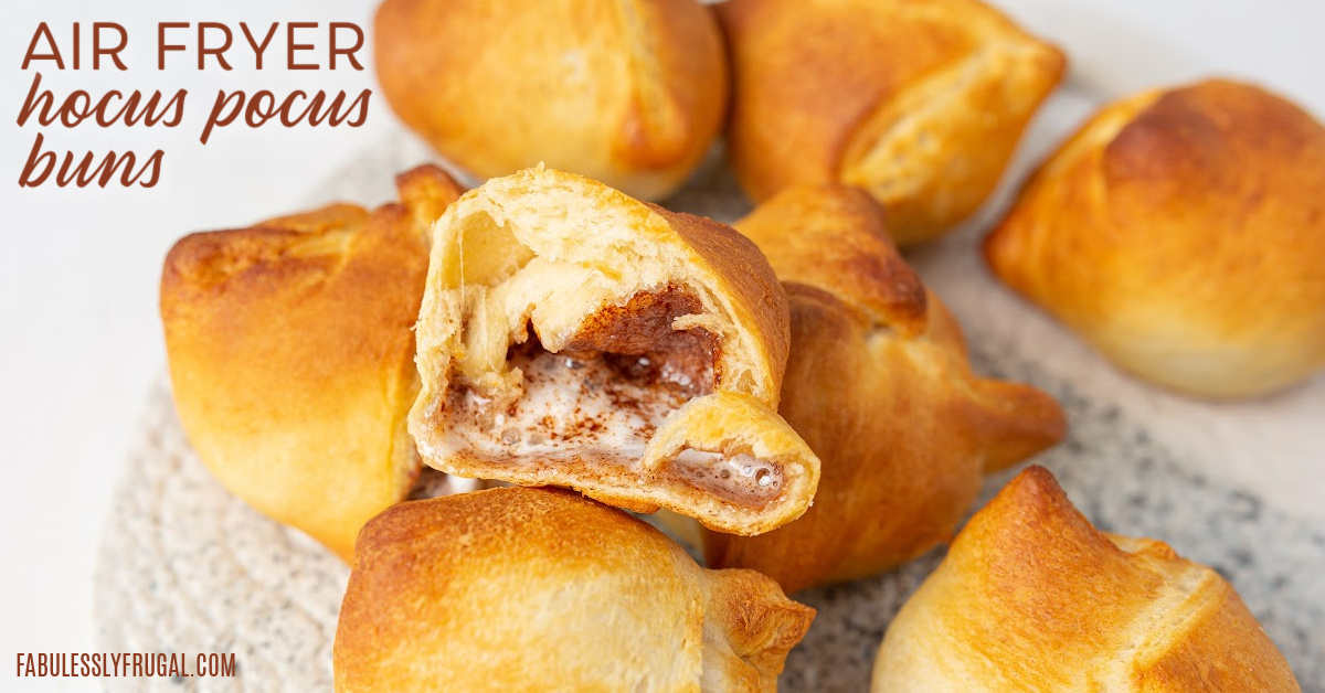 air fryer hocus pocus buns