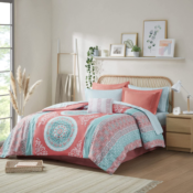 Amazon Prime Day: 7-Piece Set Boho Comforter with Sheet Set and Decorative...
