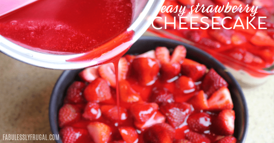 Basic homemade strawberry cheesecake recipe