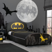 Delta Children Upholstered Twin Bed, DC Comics Batman $79.86 Shipped Free...