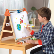 Discovery Kids Tabletop Dry Erase & Chalk Easel $11.24 After Coupon...