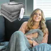 Electric Throw Heated Blanket, 50 x 60-inch $35 After Coupon (Reg. $70)...
