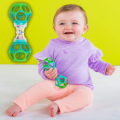 FOUR Bright Starts Oball Shaker Rattle Toy $2.12 EACH After Coupon (Reg....