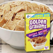 Golden Grahams, Breakfast Cereal, Graham Cracker Taste, Whole Grain, 16.7...