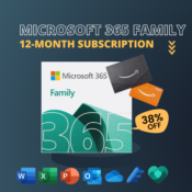 Amazon Prime Day: Microsoft 365 Family, 12-month Subscription $92.95 (Reg....