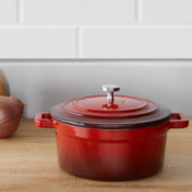 Red Cast Iron Covered Small Cocotte, 18-Ounce $11.03 (Reg. $19.10) - FAB...