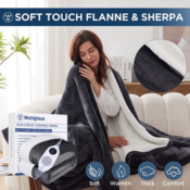 Westinghouse Electric Throw Heated Blanket $39.19 Shipped Free (Reg. $58)...
