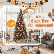 If You Love To Decorate For Halloween, This Yaheetech 7.5ft Black Spruce...