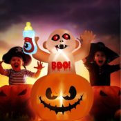 Zombie Baby Pumpkin Halloween Inflatable, 4.26 Ft  $18.99 After Code (Reg....