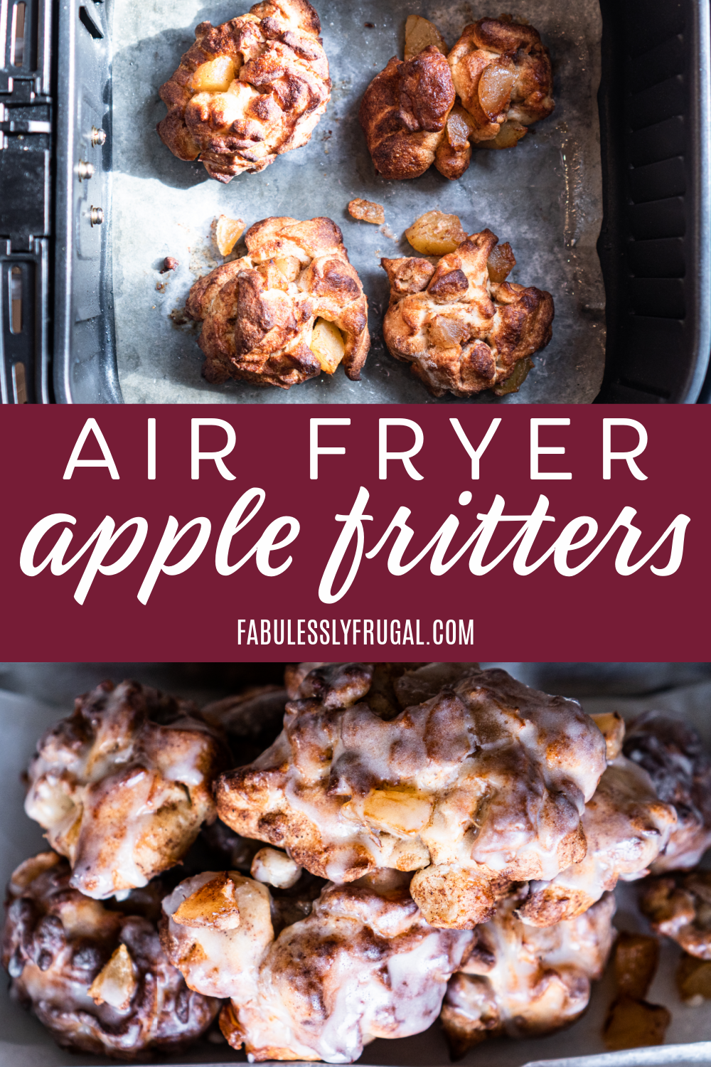 Air fryer apple fritters is our new favorite go-to snack. Ready in 20 minutes, everyone will love these crunchy, creamy, and delicious apple fritters in the air fryer. 