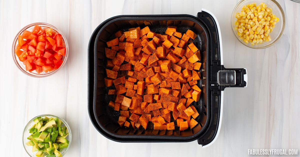 sweet potato salad recipe in the air fryer