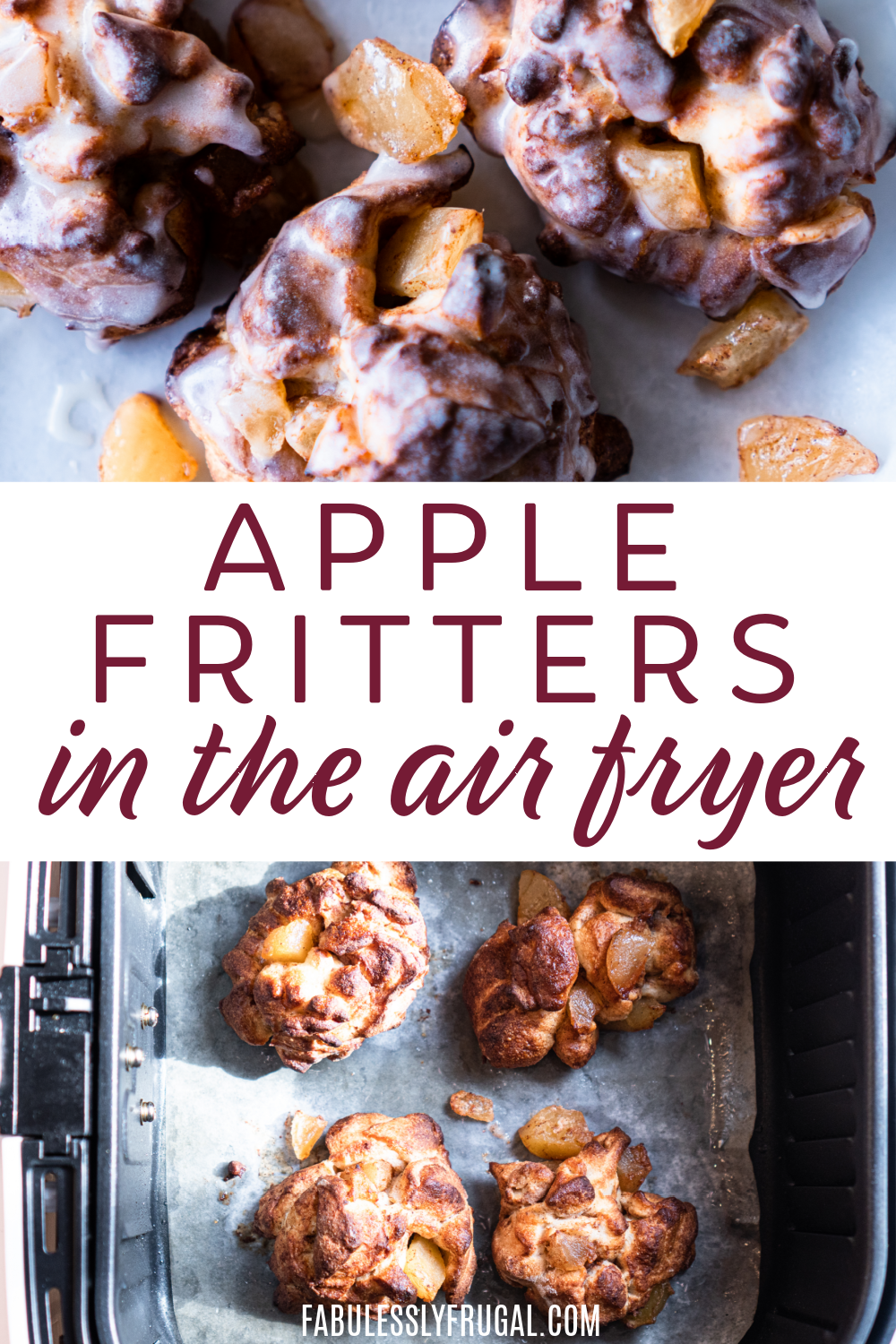 You only need 3 ingredients to make these easy apple fritters in the air fryer. You and everyone will fall in love with this fun air fryer recipe!