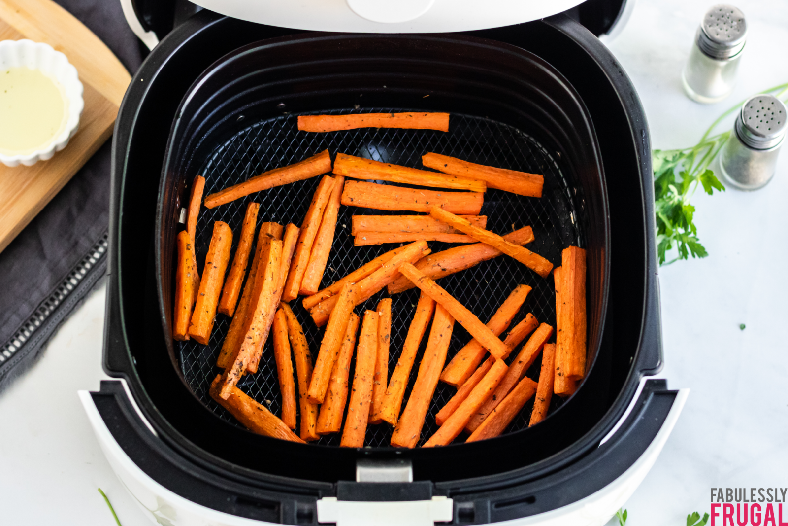 easy air fried carrots